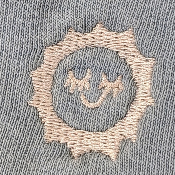 Big Bud Press baby blue crewneck STAINS - Picture 3 of 4